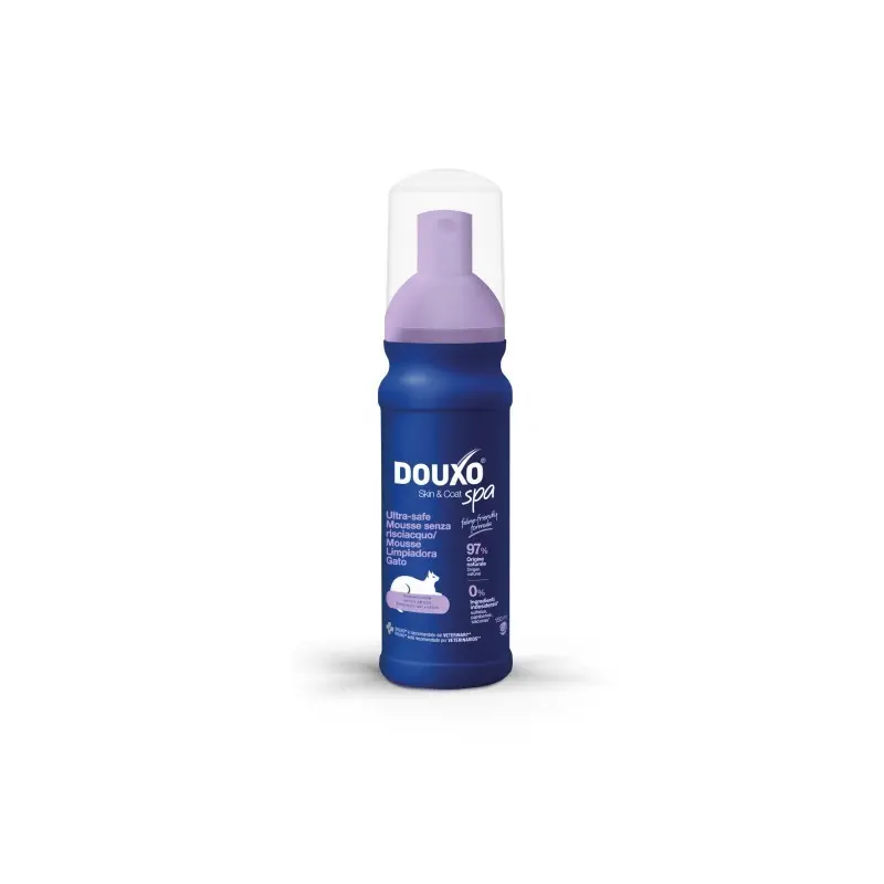 DOUXO S3 CARE Mousse Sin Aclarado para Gatos y Perros – 150 ml
