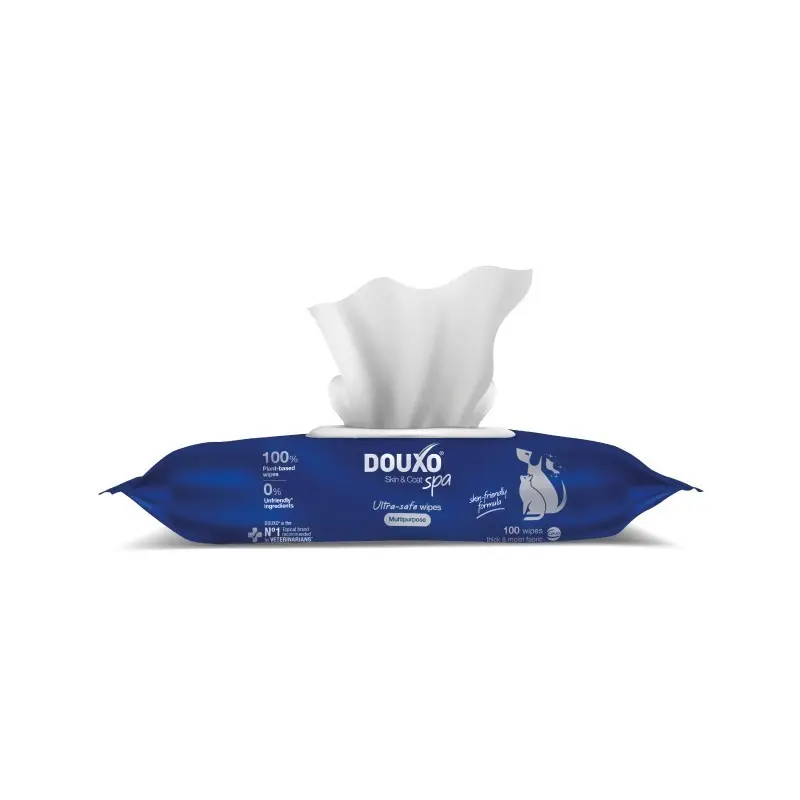 DOUXO S3 PAPI Toallitas Multiusos para Perros y Gatos – 100 uds