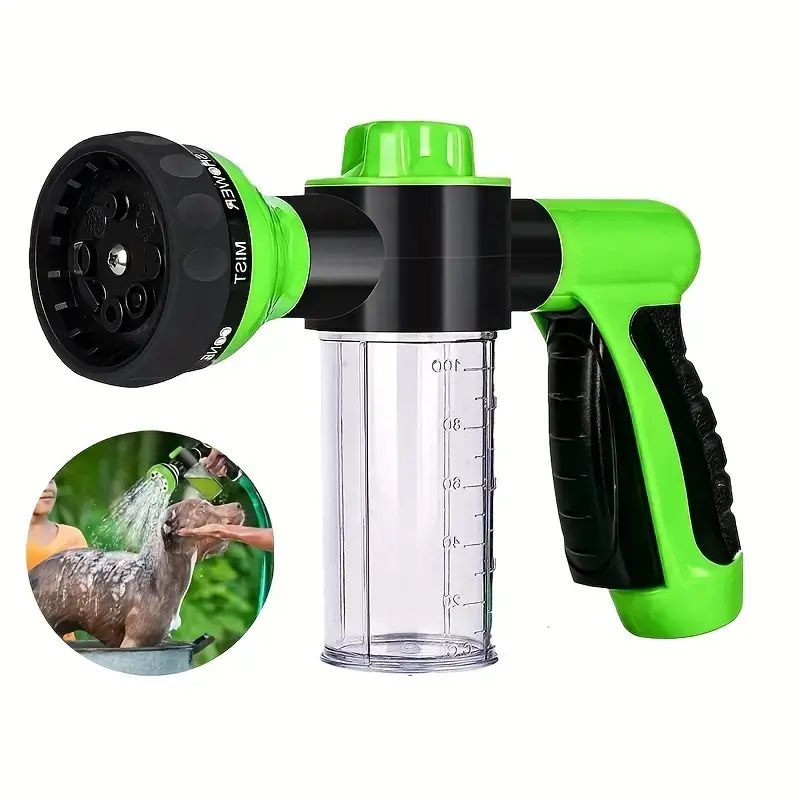 Ducha para Perros al Aire Libre, Aspersor de Alta Presión para Baño de Mascotas, Lavado de Coches y Jardín
