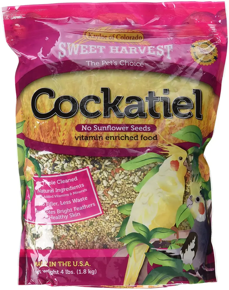 Dulce Cosecha cacatúas alimentos sin necesidad de girasoles, 4LB