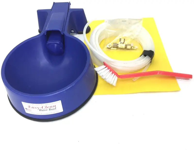 Easy-Clean auto-fill Agua Tazón con interior Kit de instalación y 25 foot de poly-tubing