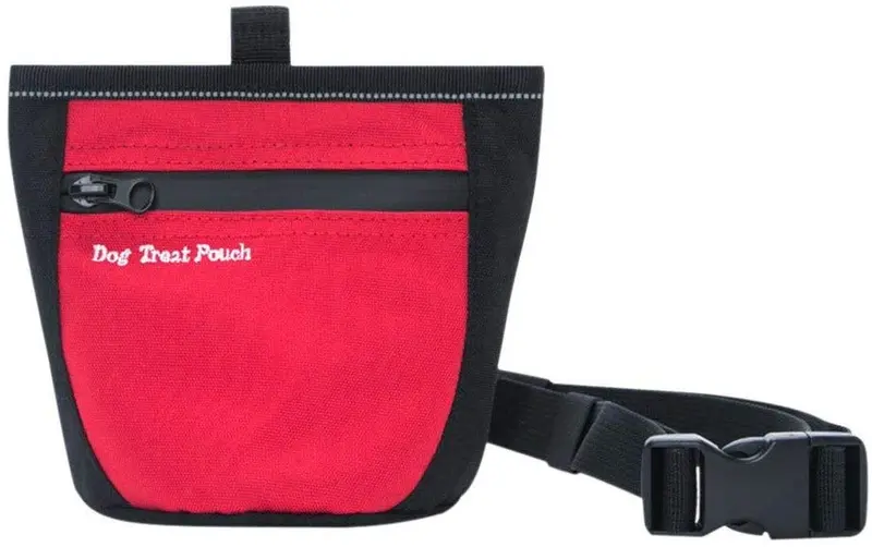 eBasics - Bolsa de regalo para perros para entrenamiento de perritos y cachorros, bolsas de recompensa, bolsa de cebo, bolsa de regalo para perros con clip en la cintura, apertura magnética