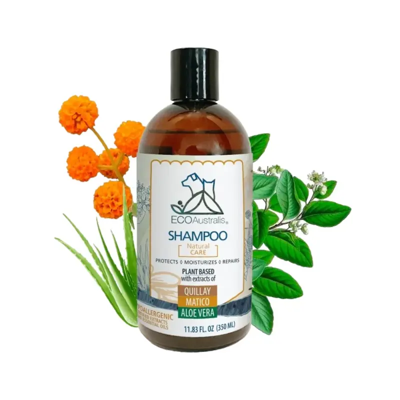EcoAustralis Shampoo Natural Care Quillay, Matico y Aloe Vera 350 ml