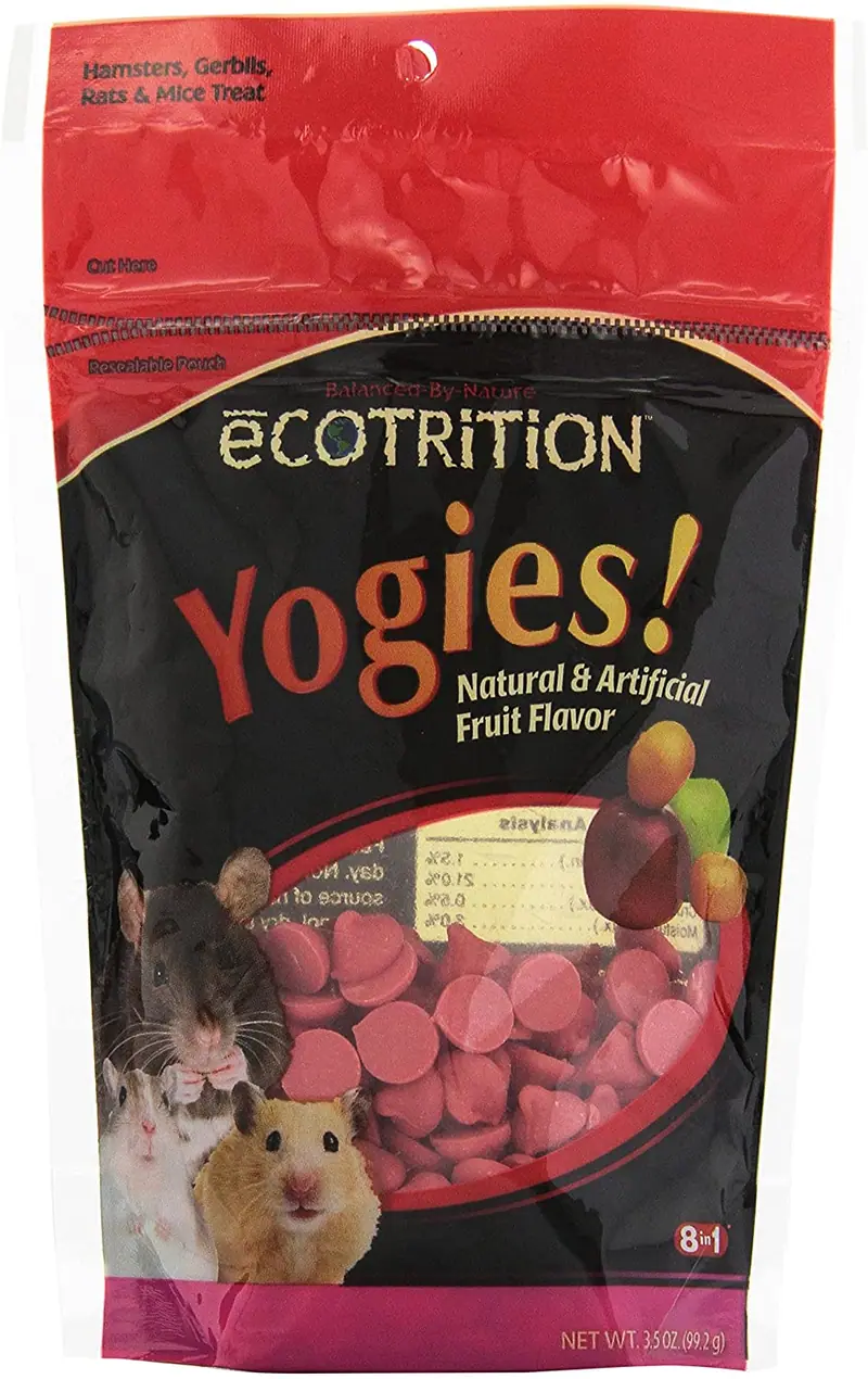 eCOTRITION Yogies para hámsters/jerbiles/ratas, 3.5 onzas