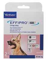 Effipro Duo Large Dog para perros de 20-40 kg 2 pipetas ( Fipronil - Piriproxifen)
