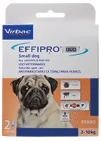 Effipro Duo Small Dog para perros de 2-10 kg 2 pipetas ( Fipronil - Piriproxifen)