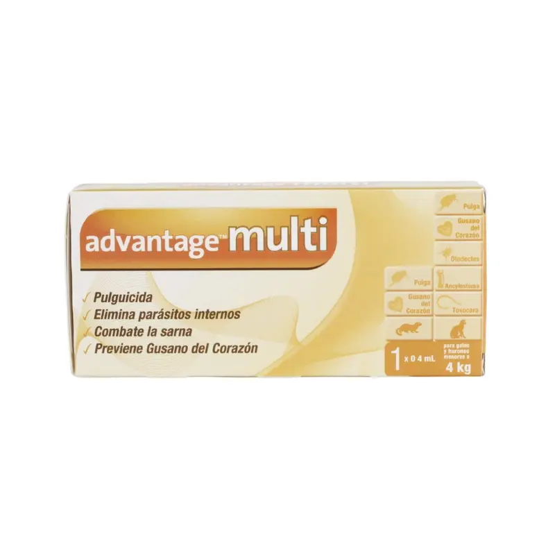Elanco Advantage Multi Gatos Hasta 4Kg 0.4Ml