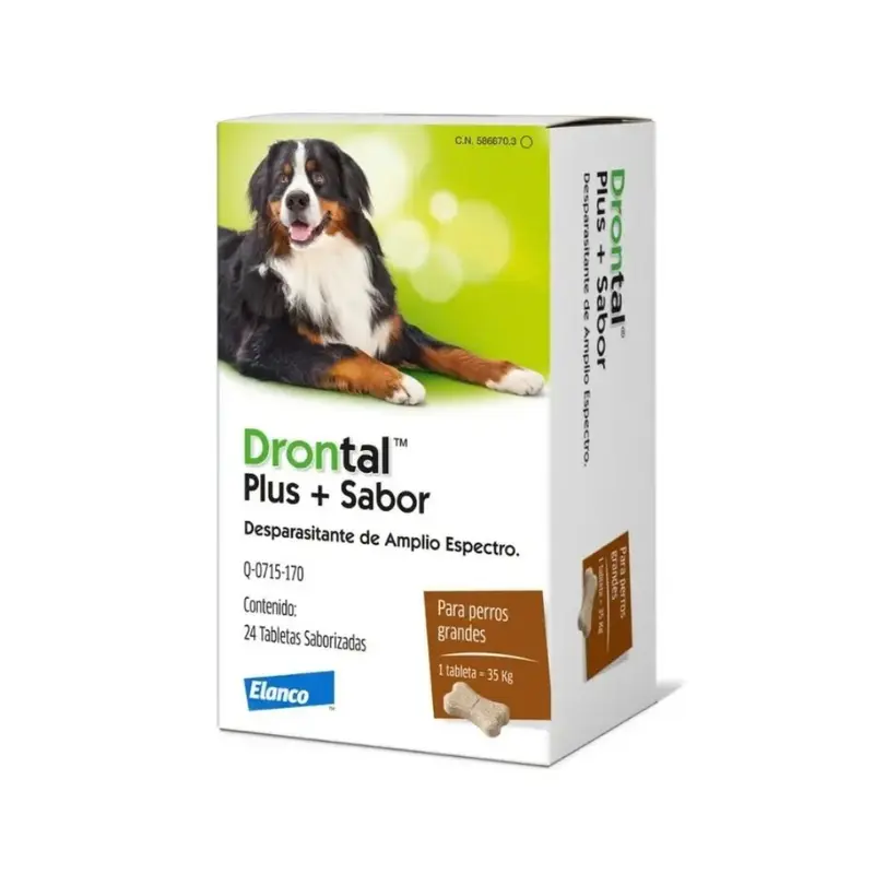 Elanco Drontal Taste Perros 35Kg Caja Con 24 Tab