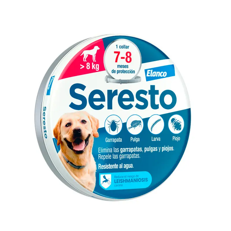 Elanco Seresto Collar Antiparasitario para perros grandes +8Kg
