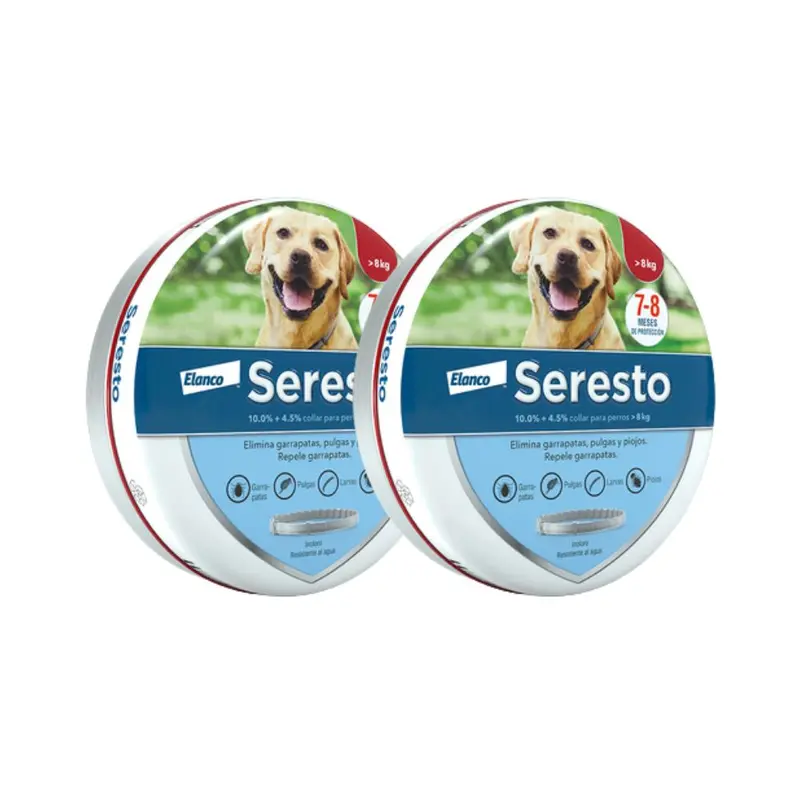 Elanco Seresto Collar Perros +8 Kg 2 Pz