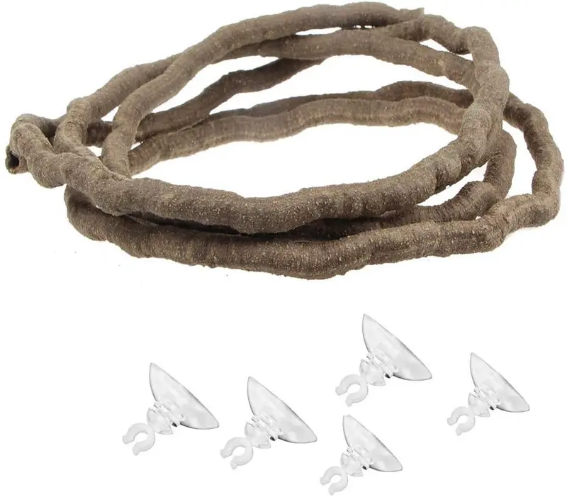 emours Animal Pequeño bend-a-branch Selva Vine Decoración Pet hábitat con sunction tazas