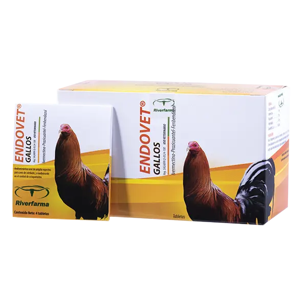 Endovet Gallos Expedidor con 25 carteras de 4 tabletas