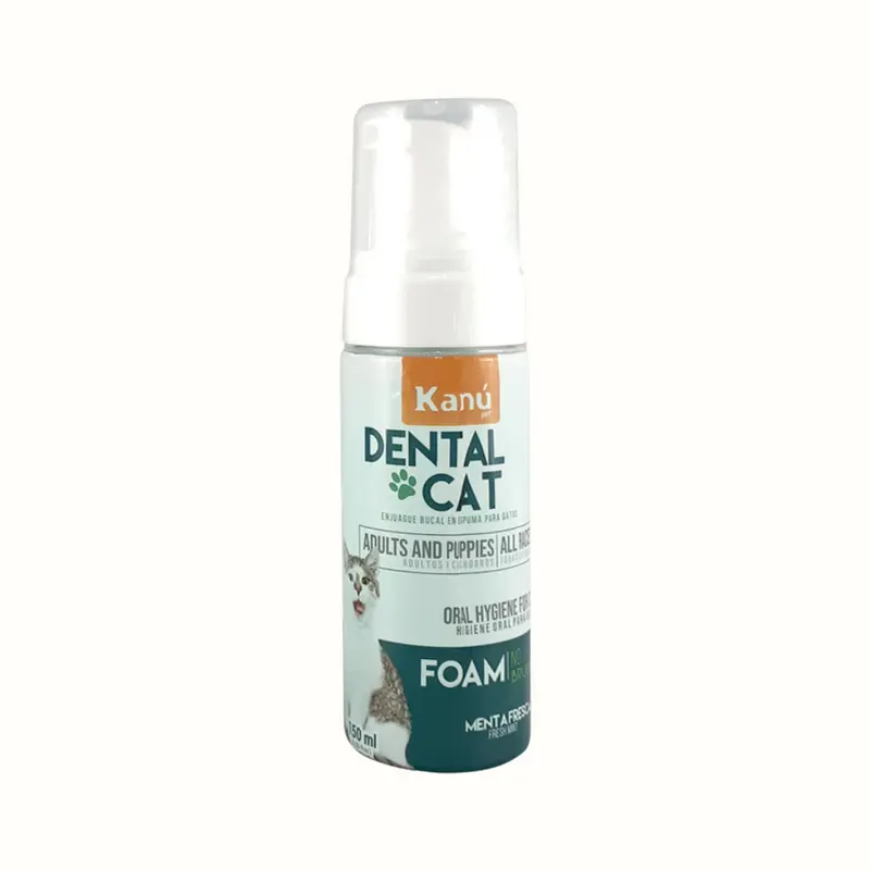 Enjuague Bucal en Espuma Menta Kanu Pet para Gato