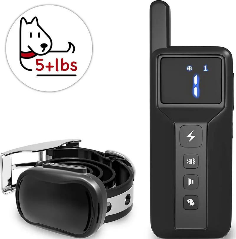 Enrivik Small Remote Dog Training Collar with Beep and Vibration Modes for Pet Behavior Training - Suitable for Extra Small, Medium or Large Dogs (5+ lbs)