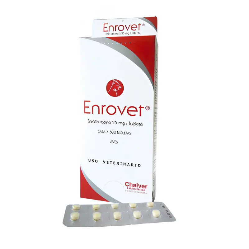 Enrovet 25 Mg Caja de 500 Tabletas