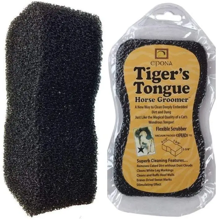 Epona Tiger's Tounge - Masajeador para caballos, diseño de peluquería