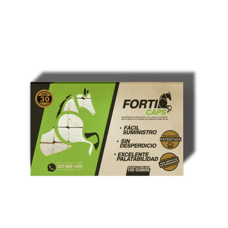 Equinos Forticaps Cubos x 120