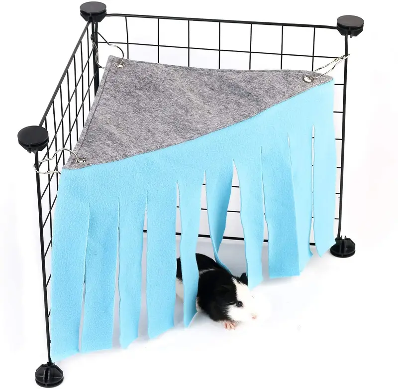 Escondite de cobaya, color azul cielo, rosa, morado, verde y rojo fresa, para cobayas, hurones, chinchillas, ratas, conejos y otros animales pequeños sin vallas de metal