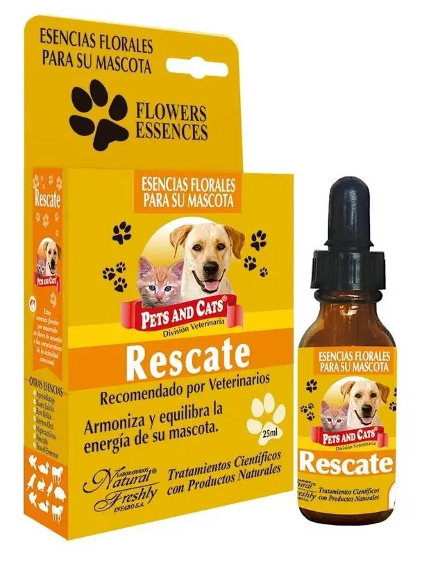 Esencia Para Perro Y Gato Rescate X 25 Ml