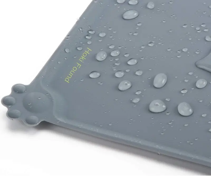 Estera para alimento de mascotas Hoki Found con silicona de calidad FDA