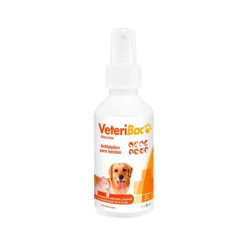 Esteripharma Veteribac Mascotas Sol. C/Atomizador 120 Ml