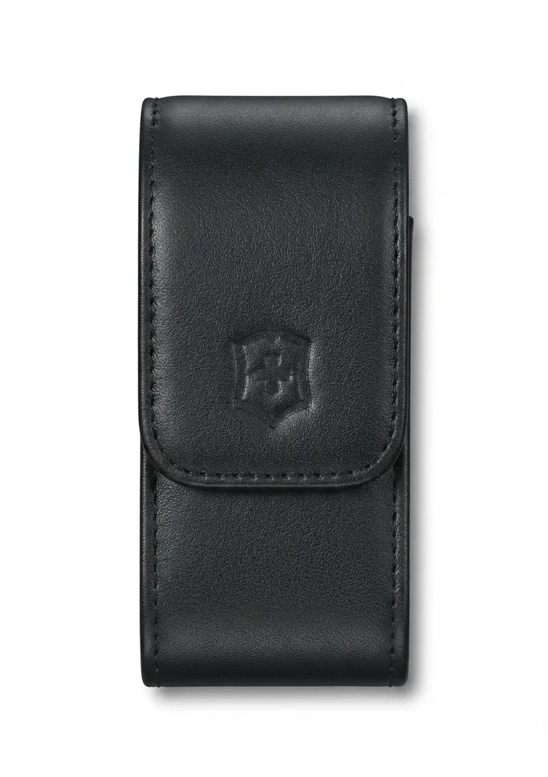 Estuche para navaja grande ancho en cuero fino