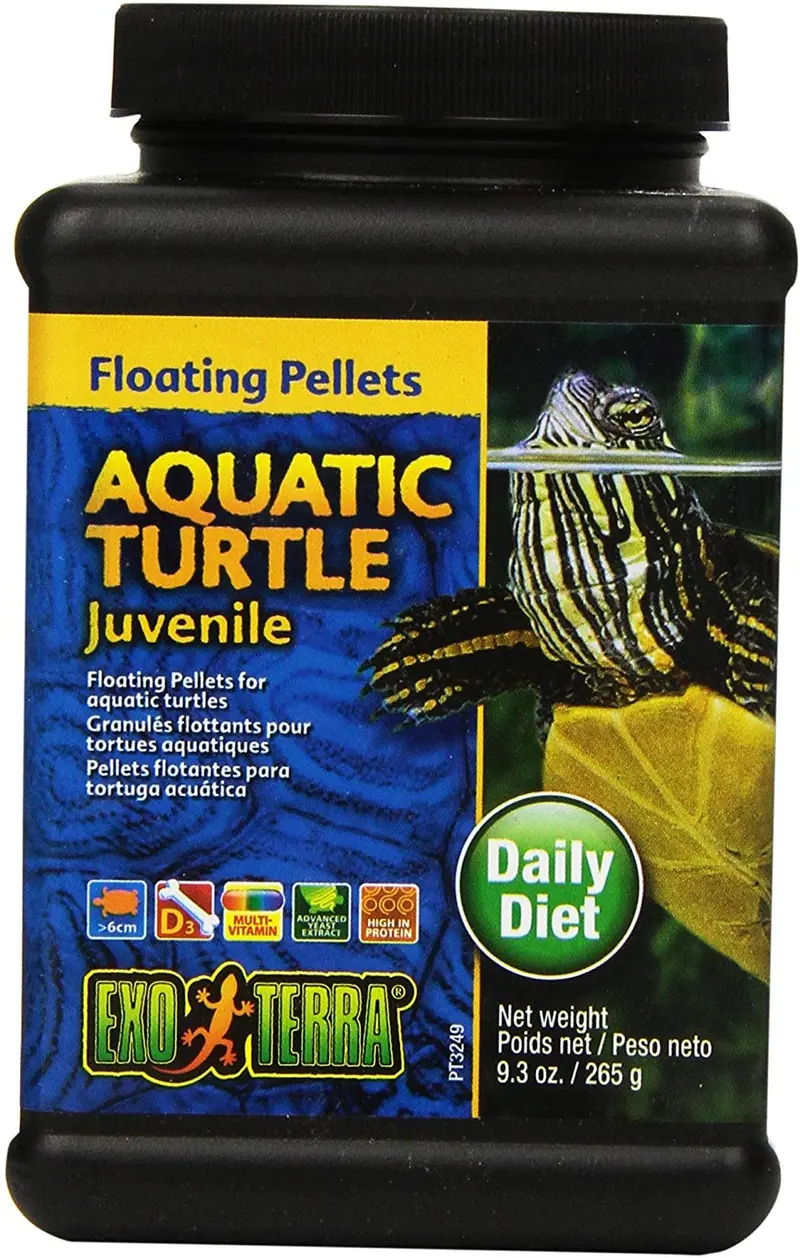 EXO TERRA Juvenile acuáticas tortuga alimentos, 9.3-ounce