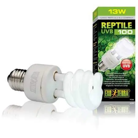 Exo Terra Repti-Glo 5.0, lámpara fluorescente compacta para terrario tropical