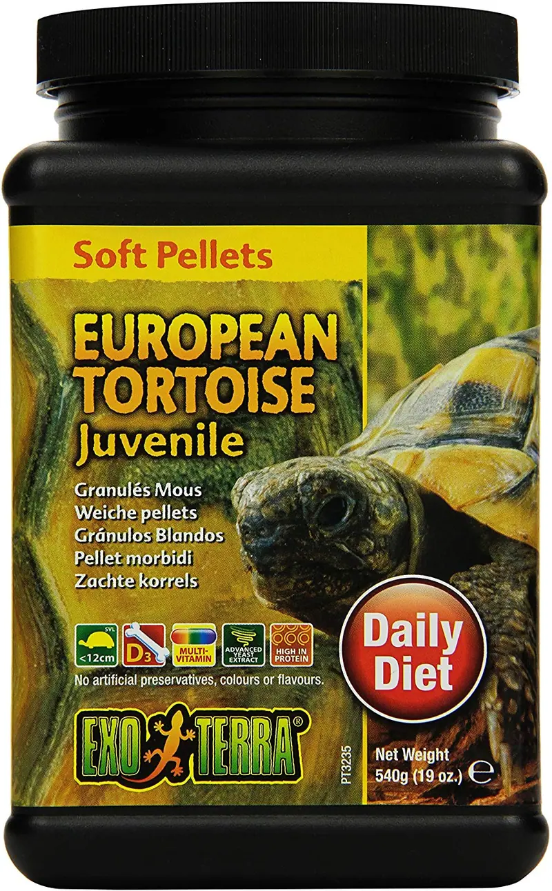 EXO TERRA Soft Juvenile Europea tortuga Alimentos, 19-Ounce
