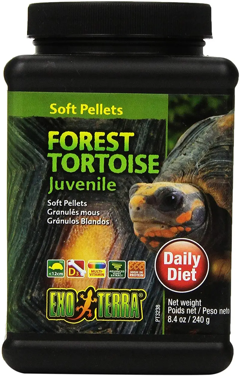 EXO TERRA suave alevines de bosque tortuga alimentos, 8.4-ounce