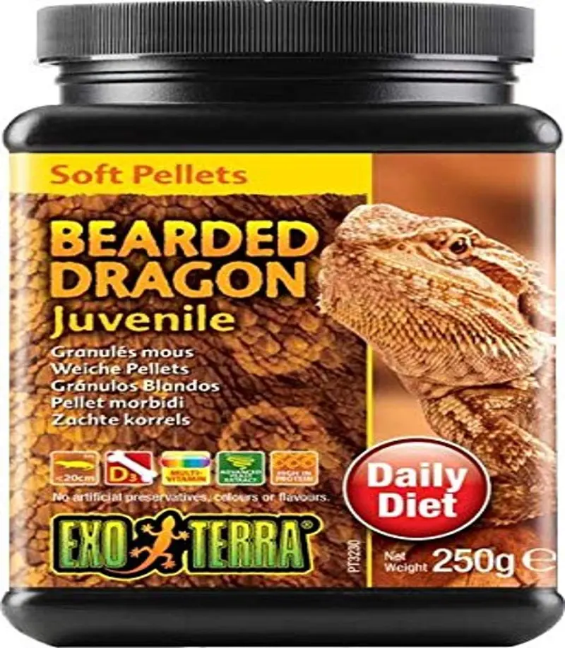 EXO TERRA suave alevines de dragón Barbudo alimentos, 8.8-ounce