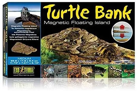 Exo Terra Turtle Bank - Isla flotante magnética (tamaño mediano)