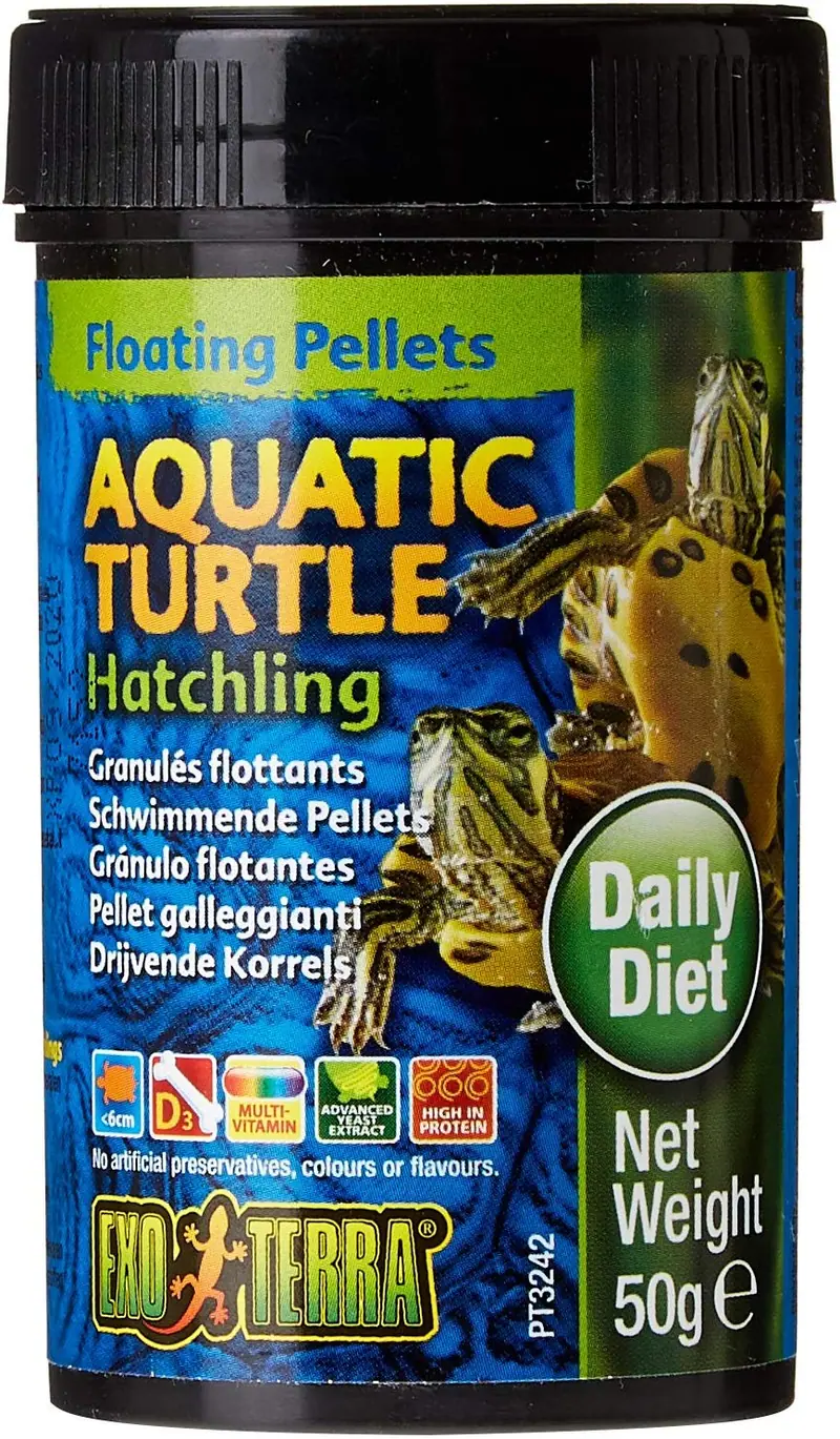 EXO TERRA Turtle Hatchling Aquatic Alimentos, 1.7-ounce