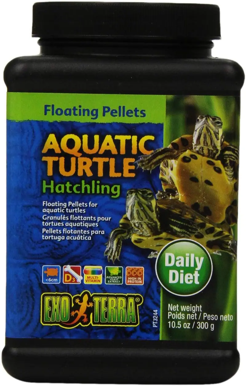 EXO TERRA Turtle Hatchling Aquatic Alimentos, 10.5-ounce