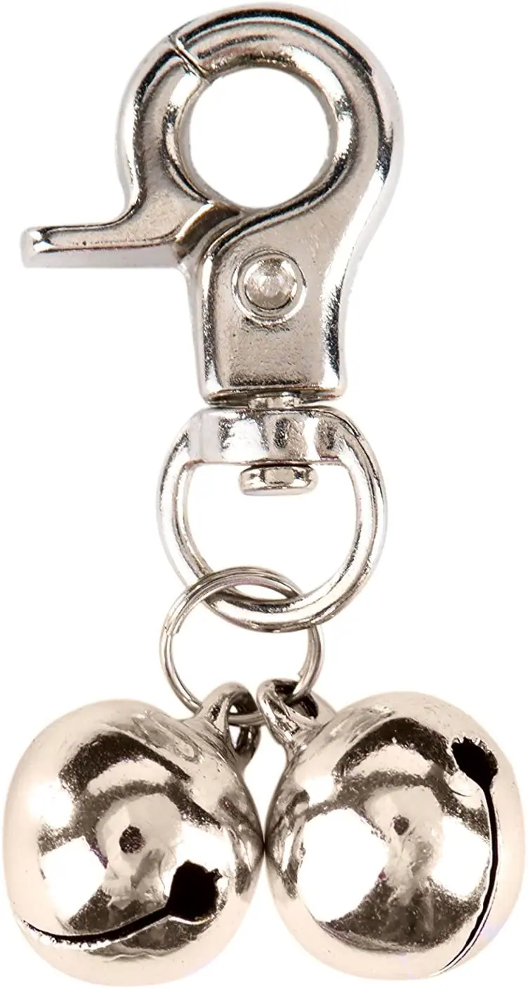 EXPAWLORER - Juego de 2 colgantes para entrenamiento de campana, para mascotas, gatos, collares