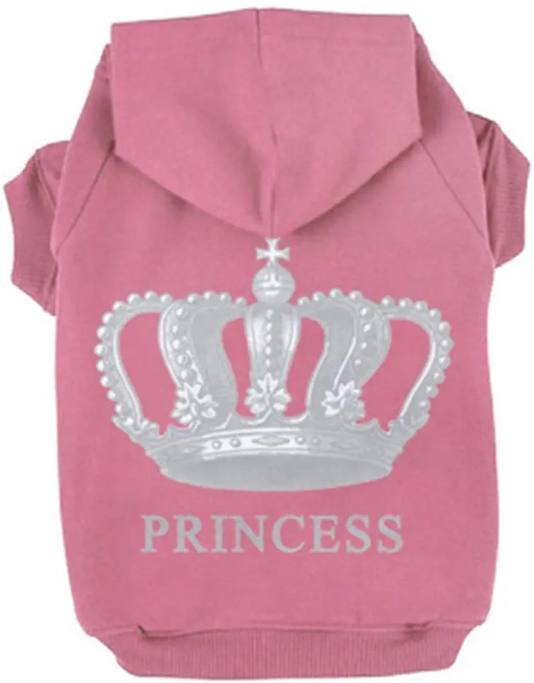 EXPAWLORER suéter de princesa para perro/gato de forro polar con capucha