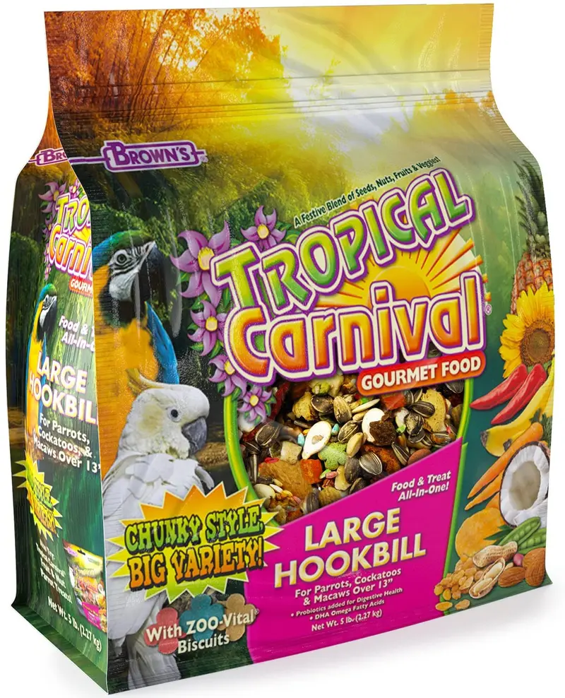 F.M. Brown 's tropical Carnaval Gran hookbill, 5-pound exterior, Hogar, Jardín, suministro, Mantenimiento