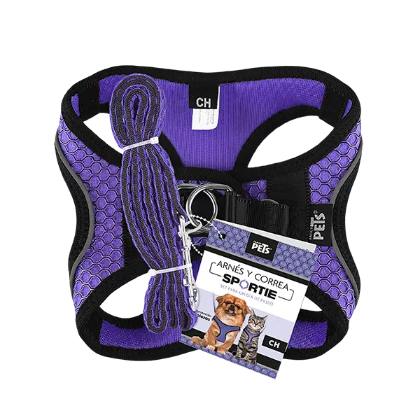 Fancy Pets Arnes Y Correa Sportie Ch Violeta