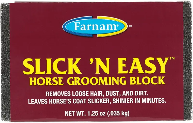 Farnam Slick 'N Easy Bloque para acicalamiento de caballo