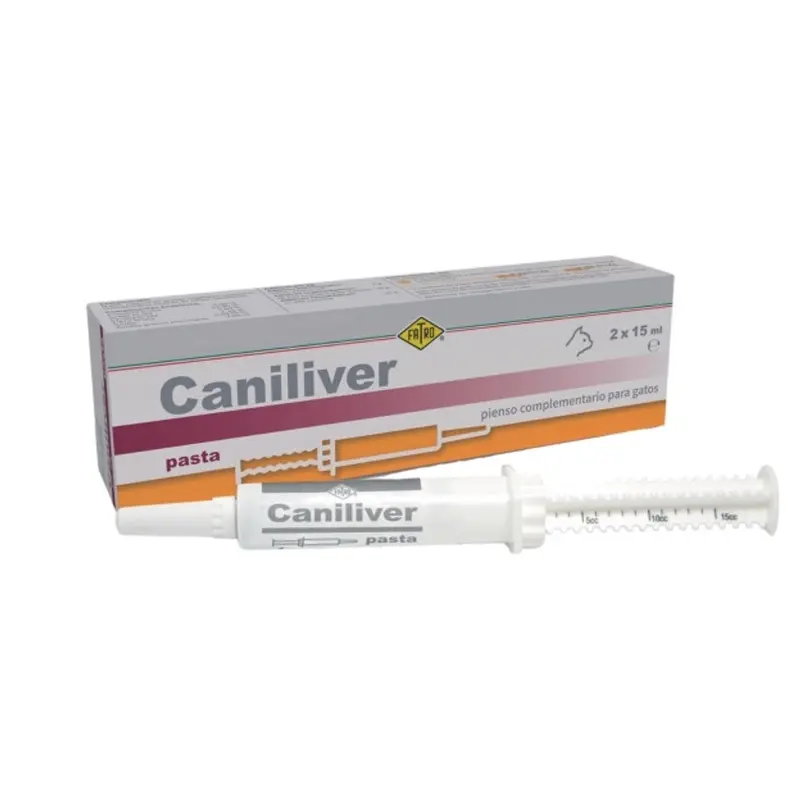 Fatro Caniliver 2 Jeringas de 15 ml con pasta Oral gato