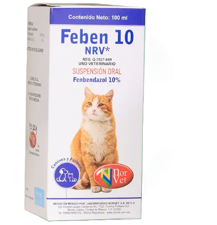 Feben 10 NRV 100 mL ( Febendazol Solución Oral )