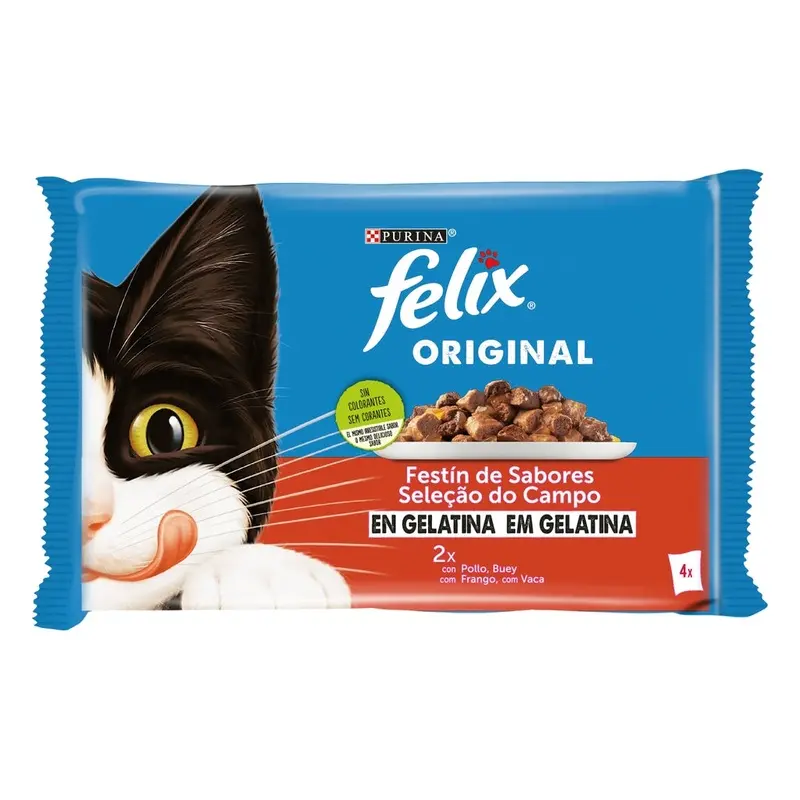 Felix Purina Original Festín de sabores en Gelatina