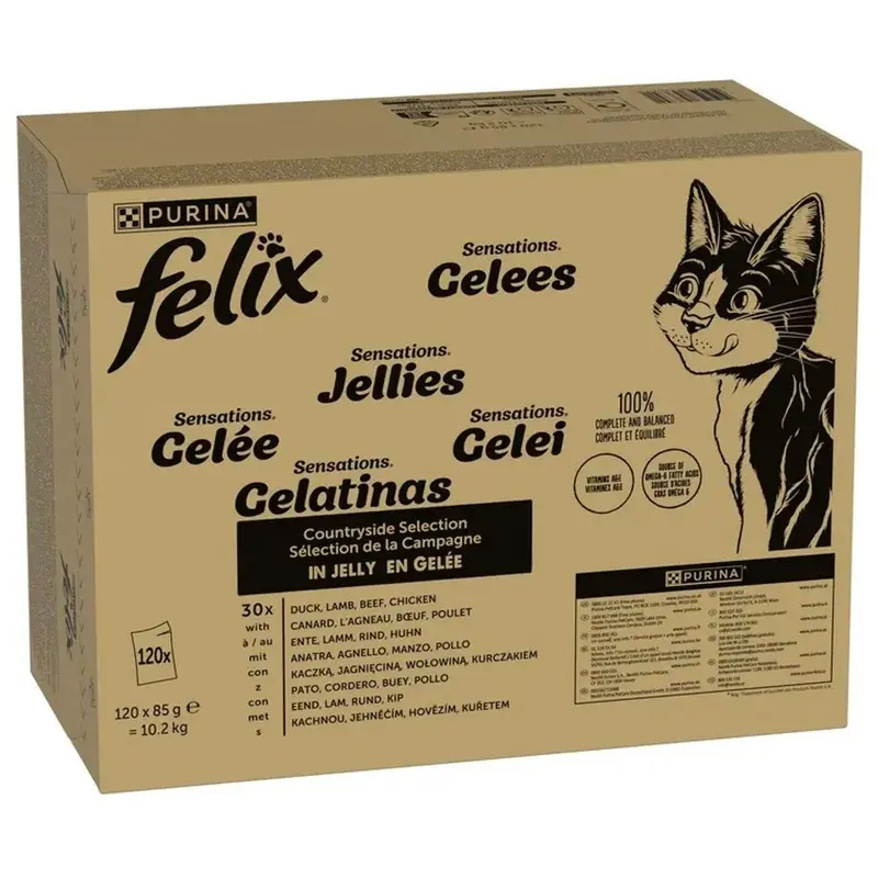 Felix Purina Sensations Carne pack 120x85gr