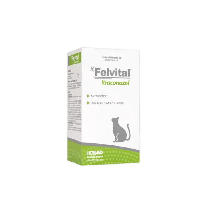 Felvital Itraconazol Suspensión Oral Gatos y Perros 60 mL