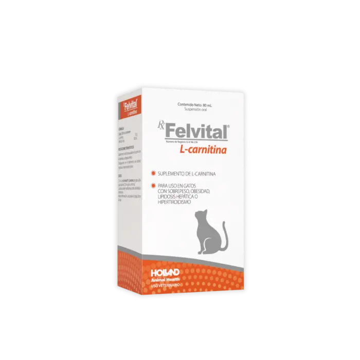 Felvital L-Carnitina Suspensión Oral Gatos 80 mL