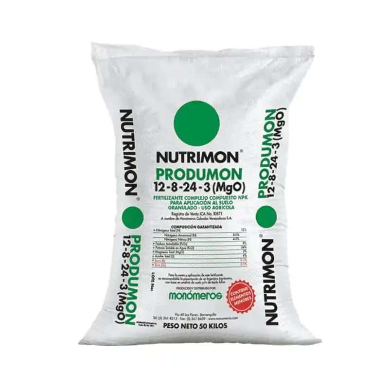 Fertilizante 12-8-24-3-4 Produmon X 50 Kg