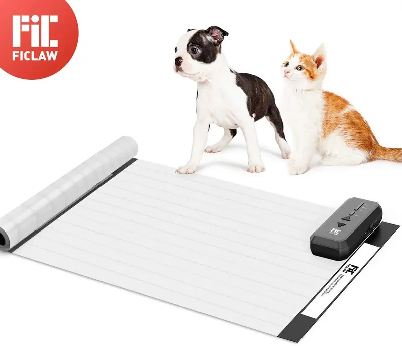 FICLAW Scat Mat Pet Shock Mat for Dogs Cats 60x12 Inches Pet Shock Pad with Intelligent Safety Protection Sofa Size for Furniture Couch Bed Kitchen