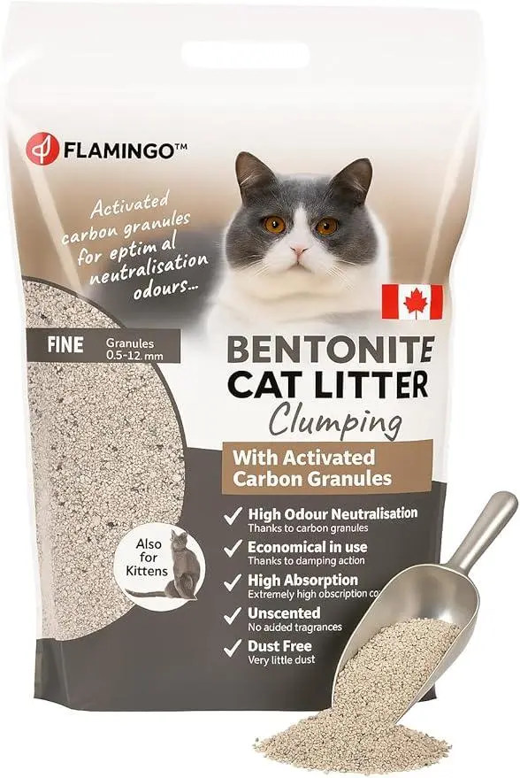 Flamingo Arena Higiénica Bentonita para Gatos y Gatitos