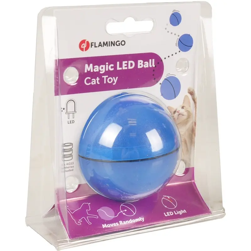 Flamingo con LED Magic Azul 6 cm
