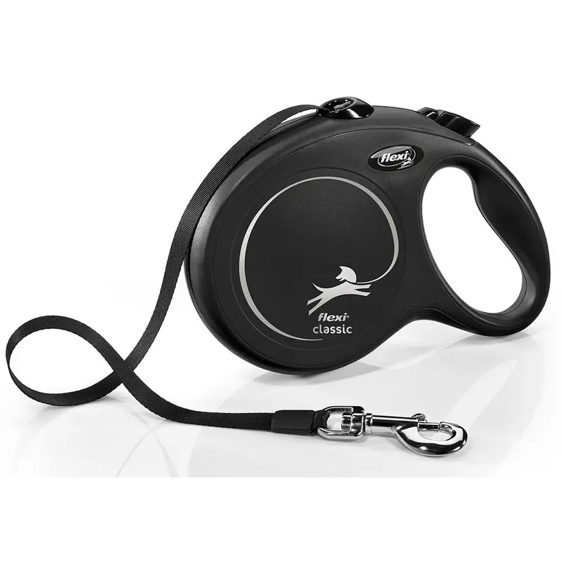 Flexi Classic Cinta 8 M Negro 50 kg Talla L